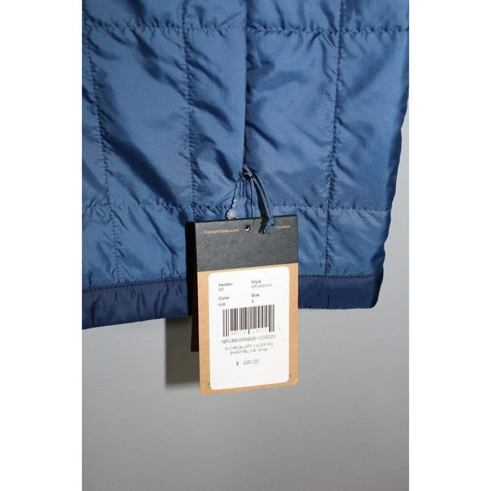 THE NORTH FACE MEN 1/4 ZIP CIRCALOFT HOODED JACKET PULLOVER S NWT PACKABLE $220‎